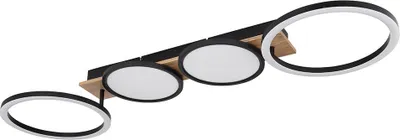 Produktbild von LED Deckenleuchte, Holzoptik, beweglich, L 108,5 cm