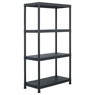 Immagine prodotto di Scaffali 2 pz 60x30x138 cm Nero in Plastica