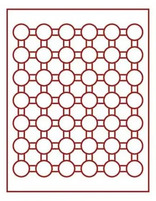 Produktbild von Lindner 2529E Velourseinlage rot 2529E (Ø 29,5 mm)