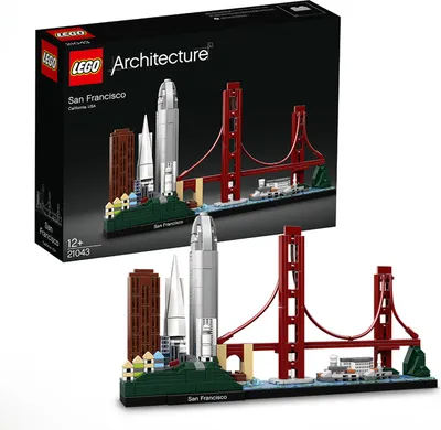 Produktbild von LEGO 21043 Architecture San Francisco Modellbausatz für Erwachsene und Teenager, tolles Geschenk, Skyline-Kollektion mit Golden Gate Bridge