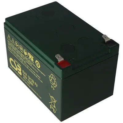 Produktbild von CSB-EVX12120F2 12 Volt AGM Bleiakku 12Ah, 151x98x100mm Faston 6,3mm Zyklenfest + Standby