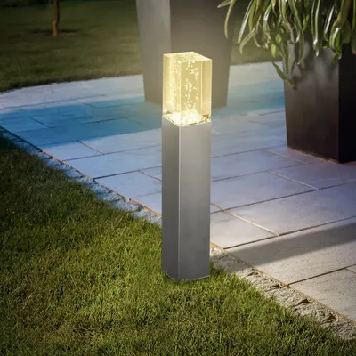 Produktbild von esotec Solar Standleuchte Bubble Tower 50 cm aus Edelstahl wetterfest 102555
