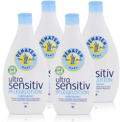 Produktbild von Penaten Baby ultra sensitiv Pflegelotion 400ml - Parfümfrei (4er Pack)