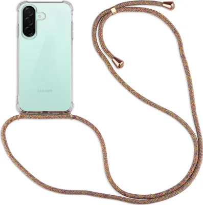 Produktbild von Handykette für Samsung Galaxy A26 Handyhülle mit Band Case TPU Hülle mit Kordel in Rainbow