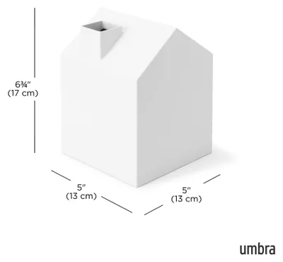 Produktbild von Umbra Casa Kosmetiktücherbox, dekorativer Taschentuchspender, Weiss