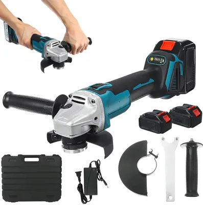 Produktbild von Schnurloser Winkelschleifer 21V 125Mm 1000W Mit 2 X 4000Mah Akkus