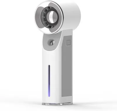 Productafbeelding van Mini-ventilator met nevelsfunctie - Stille USB-ventilator voor hand- en kantoorgebruik - Geschikt voor kantoor, reizen en buitenshuis