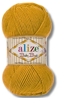 Productafbeelding van Alize 1x 100g Baby Best garen, anti-pluis, effen kleur, geschikt voor haken en breien (281)