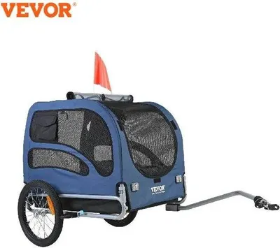 Produktbild von Famanu Hunde-Fahrradanhänger - Faltbar - Für Hunde bis 45 kg - 2-in-1 Hundeanhänger für Fahrräder mit 22 bis 28 Zoll Rädern