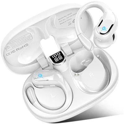 Immagine prodotto di Cuffie Bluetooth per sport, cuffie wireless Bluetooth 5.3 stereo, autonomia 75 ore con tecnologia ENC