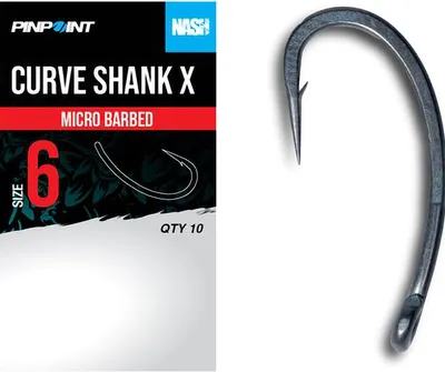 Produktbild von Nash Curve Shank X Barbed Carp Hooks r. 2