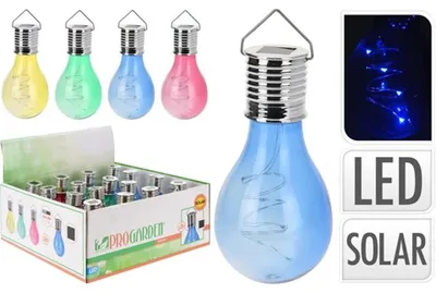 Obrázok produktu pre LED solárna lampa - cca 7,5 x 15 cm - 1 kus