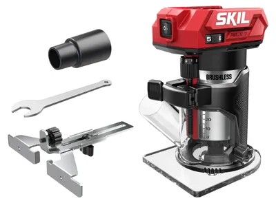 Immagine prodotto di SKIL 3170 CA Akku-Kantenfräse (6- oder 8-mm-Schaft, Tiefeneinstellung bis 43 mm)