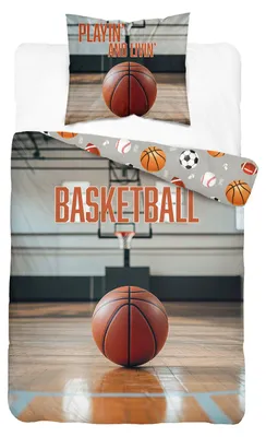 Obrázok produktu pre Posteľná bielizeň, bavlnená posteľná bielizeň, pre deti 140x200 5866a Basketbal