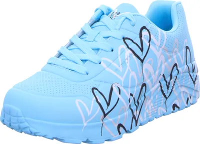 Produktbild von Skechers Damen Sneaker UNO LITE - METALLIC LOVE 30458-33, 30458-34, 30458-35, 30458-36, 30458-37, 30458-38, 30458-39, 30459-33, 30459-34, 30459-35, 30459-36, 30459-37, 30459-38, 30459-39 SKE-314067L turquoise/multi 39