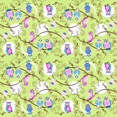 Produktbild von Sovie HOME Tischdecke Bertha in Kiwi aus Linclass® Airlaid 80 x 80 cm, 1 Stück - Eule Floral