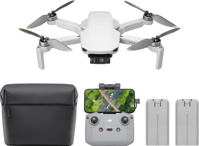 Immagine prodotto di Combo drone DJI Mini 4K con fotocamera 4K UHD per adulti, stabilizzazione con gimbal a 3 assi, trasmissione video fino a 10 km, ritorno automatico, resistente al vento