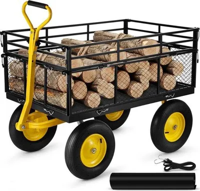 Image de Chariot de transport pliable pour le jardin et la plage, capacité max. 635 kg