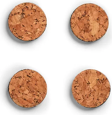 Obrázek produktu pro Zeller 11218 4 Zeller Kork Magnete braun  Ø 2,8 x 0,3 cm