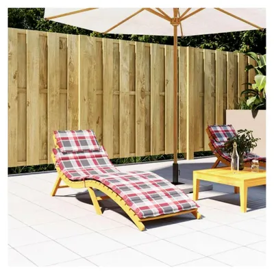 Produktbild von Sonnenliegenauflage Rot Karomuster 186x58x4 cm