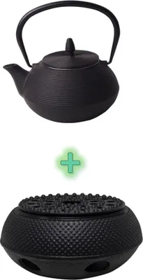 Produktbild von Carl Tode Teegenuss-Duo-Set: 1 Teekanne 0,8 ltr. + 1 Stövchen aus Gusseisen