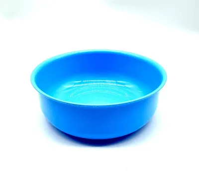 Produktbild von Schüssel 200 ml, für Müsli, Dessert oder Eiscreme, wiederverwendbares Kunststoffgeschirr, Camping, hellblau