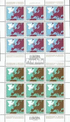 Produktbild von Briefmarken Jugoslawien 1977 Mi 1692-1693 Kleinbögen (kompl.Ausg.) postfrisch Konferenz in Europa