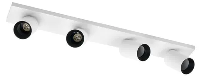 Produktbild von Arcchio Strahler Brinja, weiß, eckig, Ø 7 cm, 4-flg., GU10