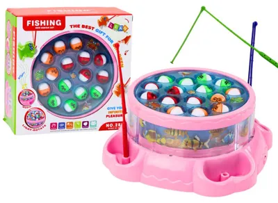 Produktbild von Leantoys Spiel Angelruten Lichter klingt rosa