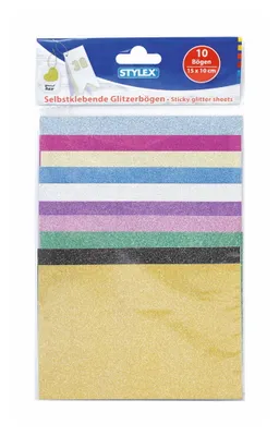 Produktbild von aufkleber Papier Glitter 15 x 10 cm 10 Blatt