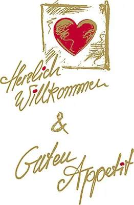 Produktbild von Airlaid Serviette Herzlich Willkommen, 24 x 24 cm, 100 Stück - Mank