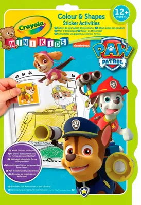 Immagine prodotto di Crayola Mini Kids - Libro da colorare e adesivi PAW Patrol