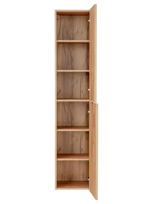 Zdjęcie produktu dla Szafka Łazienkowa Wysoka 170 Cm Dąb Złoty Craft 2 Drzwi 35 Cm