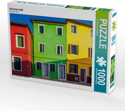 Produktbild von CALVENDO Puzzle Rot-Grün-Gelb | 1000 Teile Lege-Größe 64x48cm Foto-Puzzle für glückliche Stunden