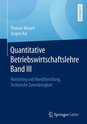 Produktbild von Quantitative Betriebswirtschaftslehre Band III