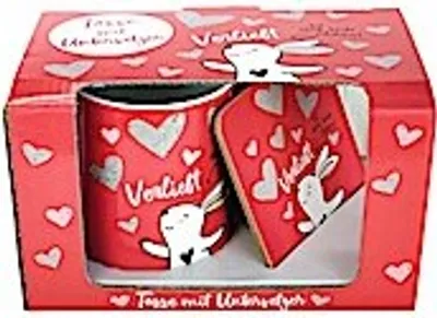 Produktbild von Sheepworld Tasse mit Untersetzer und Hasen-Motiv