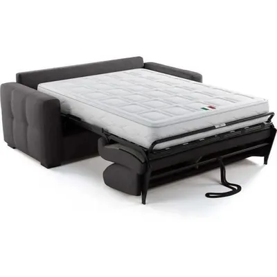 Produktbild von Express-Schlafsofa – 3-Sitzer – EUREKA – Stoff Como 22 Graphit – 200 x 102 x 95 cm