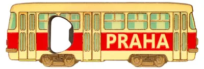 Image de GiftyCity, ouvre-bouteille magnétique, tramway de Prague