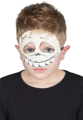 Produktbild von 64065 - Glittermaske Totenkopf Kind