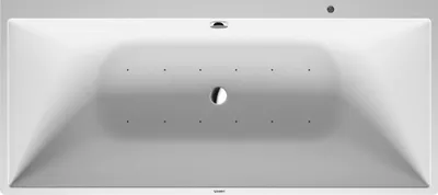 Produktbild von Duravit Whirlwanne DURASQUARE 1800 x 800 mm, Vorwandversion, 2 Rückenschrägen, weiß Air-System