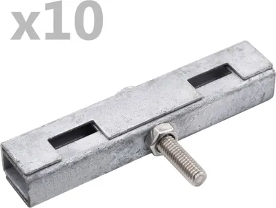 Productafbeelding van U-matverbinding 10 sets zilverkleurig