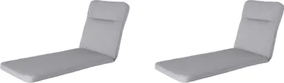 Produktbild von Madison - Liegenauflage Manchester hellgrau - ca. 190x60 cm - 2er-Set