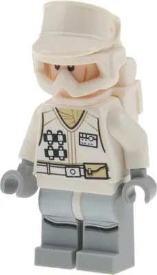 Produktbild von 1x Lego Minifigur Star Wars Hoth Rebel Trooper Helm Brille Rucksack 75098 sw0678