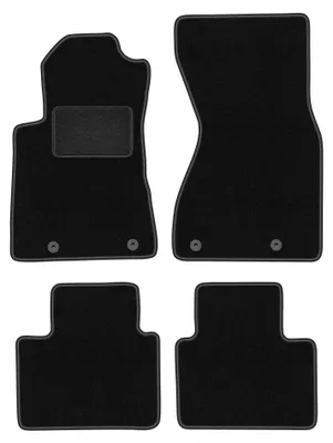 Image de Tapis de sol en moquette pour Audi A8 D2 1994-2002 (berline) – jeu 4 pièces, noirs, sur mesure – Wielganizator LUX