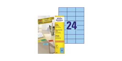 Immagine prodotto di Avery Zweckform etichetta universale 3449 70x37mm blu 2.400 pezzi/confezione.