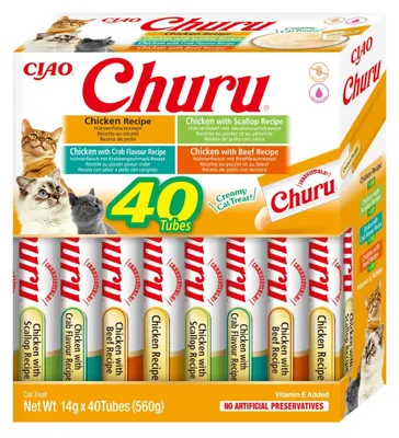 Zdjęcie produktu dla Inaba Cat Churu Varieties Kurczak - przysmak dla kota 40 x 14 g