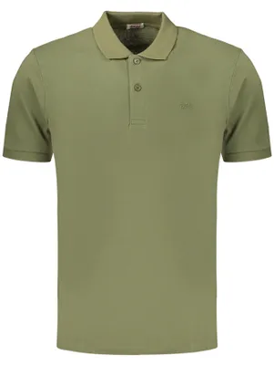 Produktbild von Herren Kurzarm-Poloshirt in Grün mit Stickerei und Logo