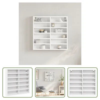 Obrázok produktu pre The Living Store Vitrína biela 60x8,5x58 cm Materiál na báze dreva
