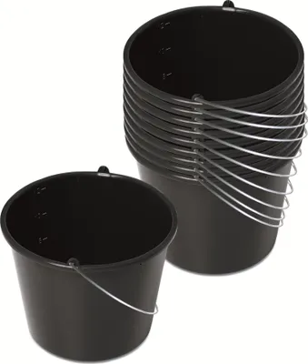 Produktbild von Kistenberg Baueimer 12 L 10er Set Mörteleimer Eimer Maurereimer Putzeimer