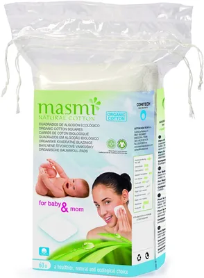 Immagine prodotto di Pastiglie di pulizia biologiche 100% cotone Donna Organic 60 pz